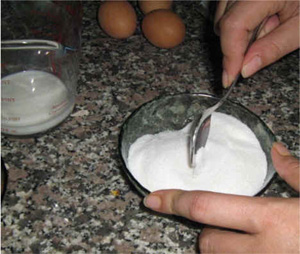 mixing salt and sugar