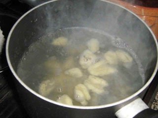 boiled gnocchi