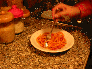 how eat spaghetti