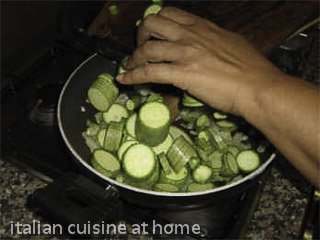adding zucchinis