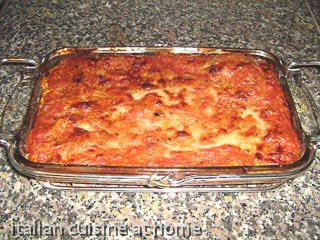 lasagna preparation