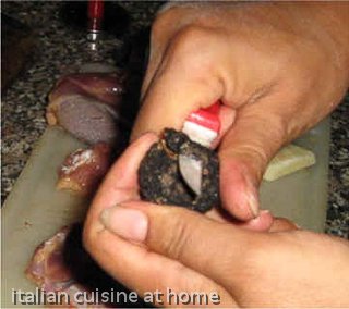 peel the truffle