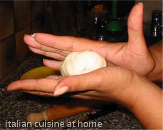 ball of dough for piadina