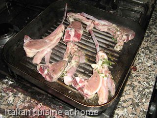 making lamb chops