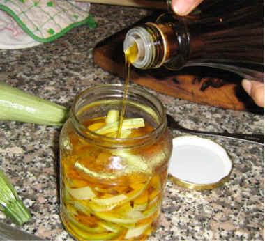 canning courgettes