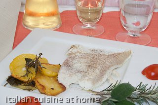 turbot with potatoes