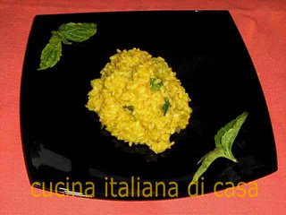 risotto with courgettes zucchinis