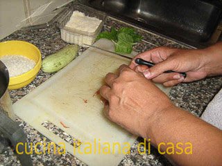 peel garlic and scallion