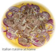 cold beef with onions