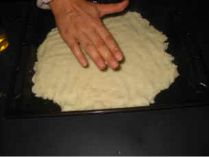 press dough