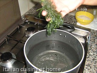 boil water with fennel