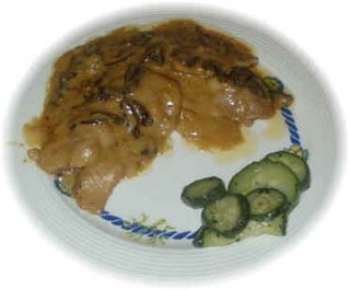 veal escalope with mushrooms