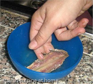 sliced anchovy